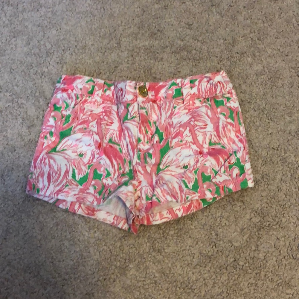 EUC Lilly Pulitzer flamingo shorts sz 5